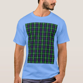 Clan Sutherland Tartan Graphic  T-Shirt