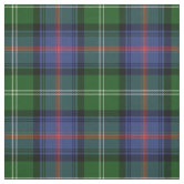 Plaid Clan Sutherland Tartan Green Purple Check Fabric | Zazzle