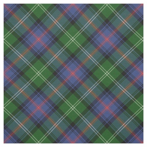 Clan Sutherland Tartan -medium diagonal pattern Fabric