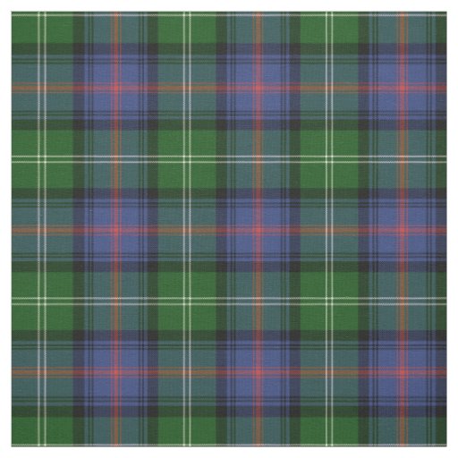 Clan Sutherland Tartan - medium pattern Fabric