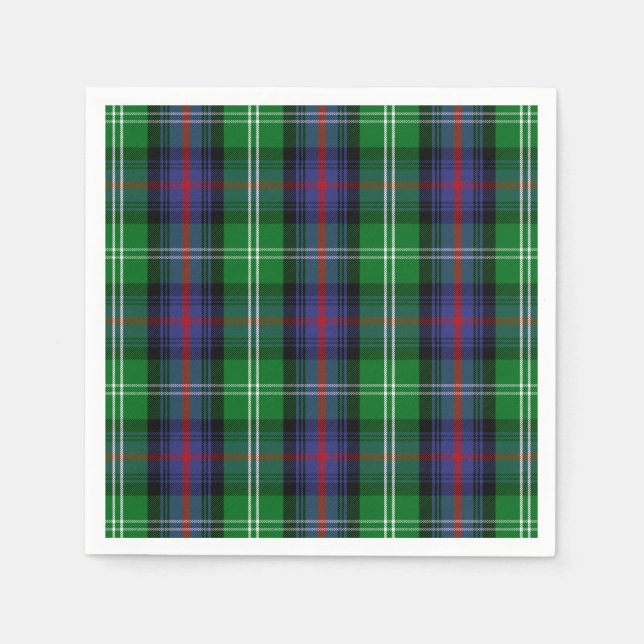 Clan Sutherland Tartan Napkins (Front)