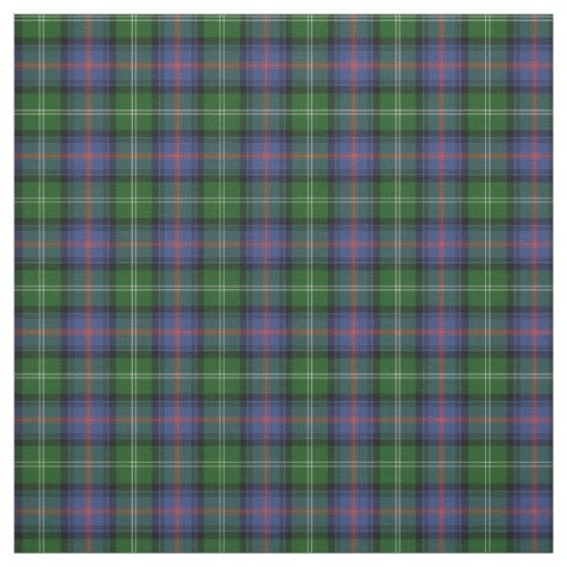 Clan Sutherland Tartan - small pattern Fabric