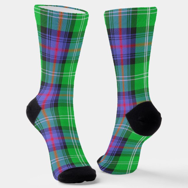 Clan Sutherland Tartan Socks (Angled)