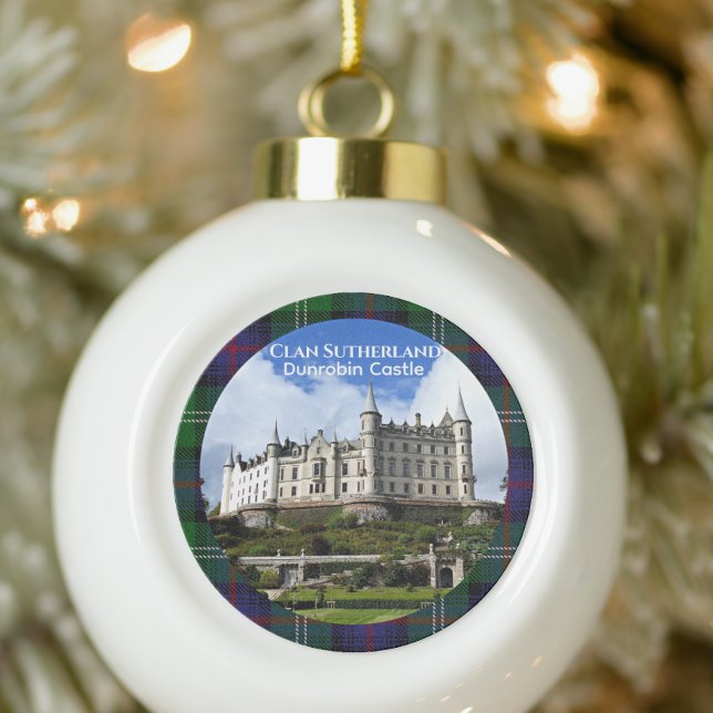 Clan Sutherland's Dunrobin Castle, Scotland, Photo Snowflake Pewter Christmas Ornament (Creator Uploaded)