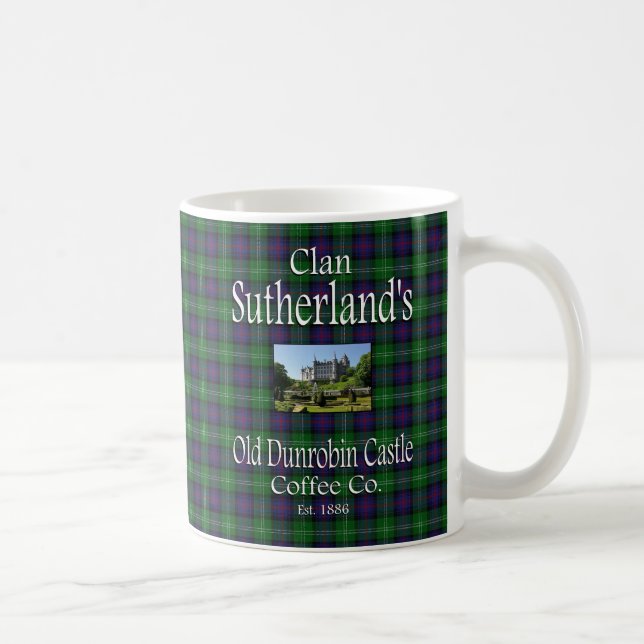 Clan Sutherland's Old Dunrobin Castle Coffee Co. Mug (Right)
