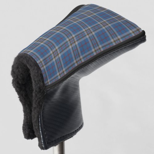 Clan Thompson Plaid Grey Blue Check Tartan Golf Head Cover