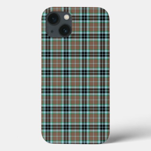 Clan Thompson Scottish Hunting Tartan Tan Plaid iPhone 13 Case