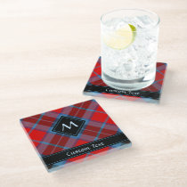 Clan Thompson Tartan Glass Coaster