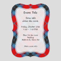 Clan Thompson Tartan Invitation