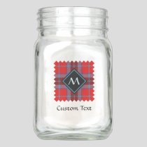 Clan Thompson Tartan Mason Jar