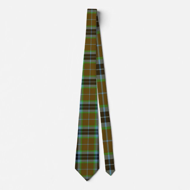 Clan Thomson Tartan Tie (Front)