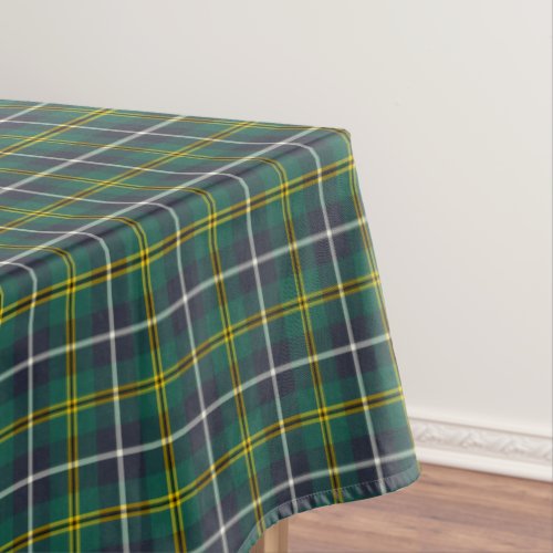 Clan Turnbull Hunting Tartan Navy and Green Plaid Tablecloth