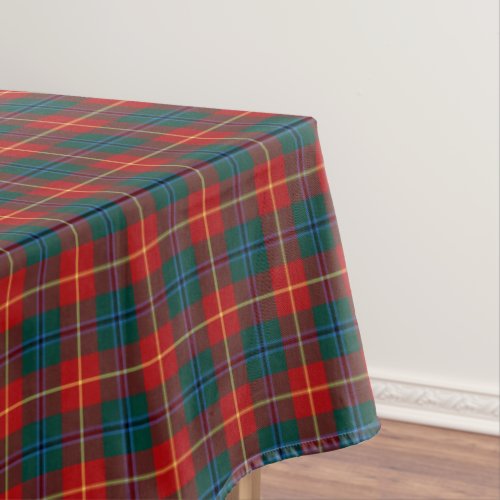 Clan Turnbull Red and Green Plaid Scottish Tartan Tablecloth