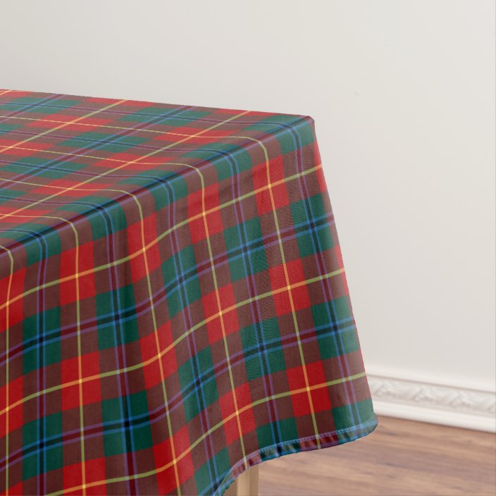 Clan Turnbull Red and Green Plaid Scottish Tartan Tablecloth | Zazzle.com