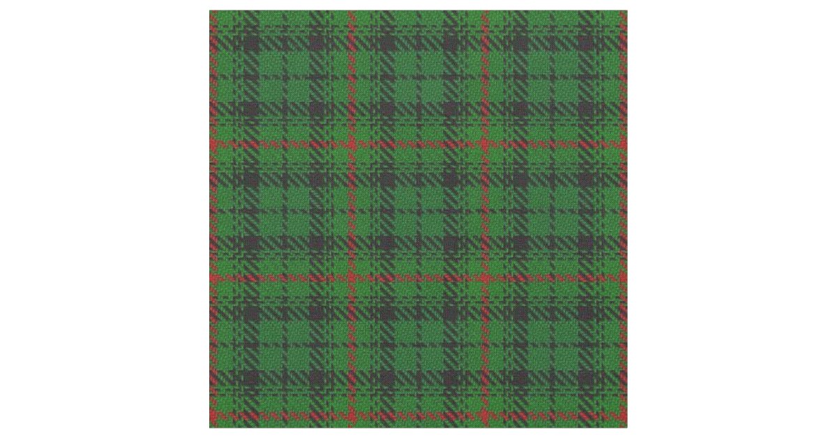Clan Urquhart Scottish Tartan Plaid Fabric | Zazzle