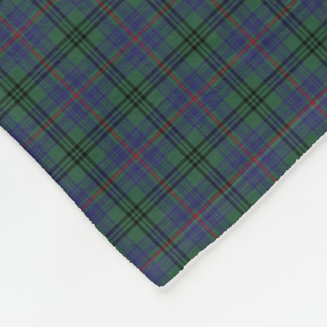 Clan Walker Tartan Fleece Blanket (Corner)