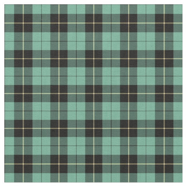 Clan Wallace Ancient Hunting Tartan Fabric (Close Up)