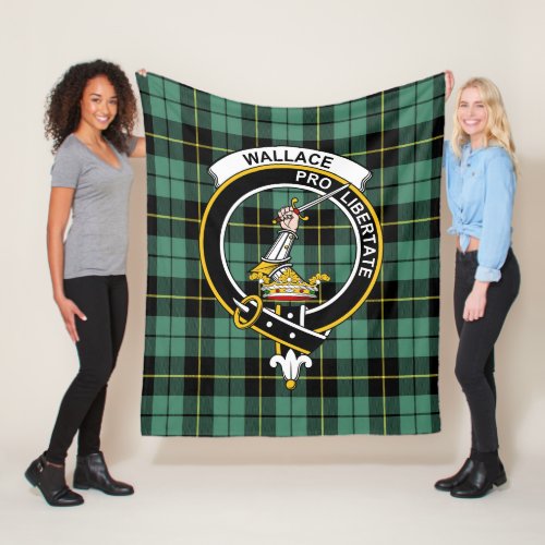 Clan Wallace Ancient Tartan Plaid Fleece Blanket