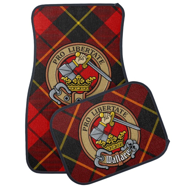 Clan Wallace Crest Car Floor Mat (Set)