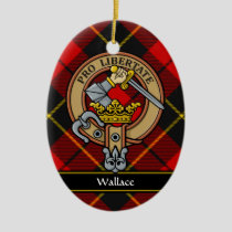 Clan Wallace Crest Ceramic Ornament