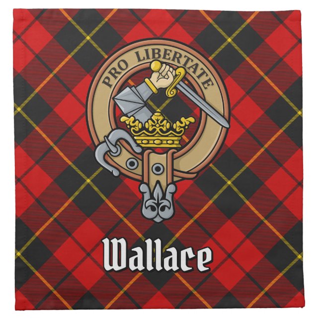 Clan Wallace Crest Cloth Napkin (Front)