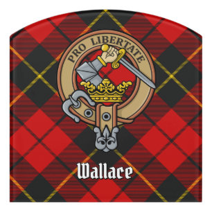 Clan Wallace Crest Door Sign