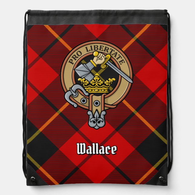 Clan Wallace Crest Drawstring Bag (Front)