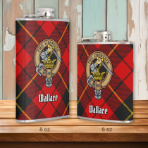 Clan Wallace Crest Flask