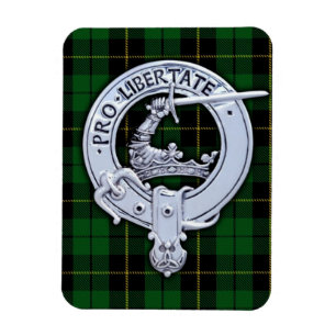 Clan Wallace Crest & Hunting Tartan Magnet