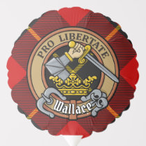 Clan Wallace Crest over Tartan Balloon