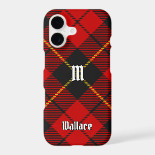 Clan Wallace Crest over Tartan iPhone 17 Case
