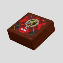 Clan Wallace Crest over Tartan Gift Box