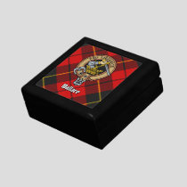Clan Wallace Crest over Tartan Gift Box