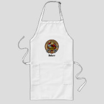 Clan Wallace Crest over Tartan Long Apron