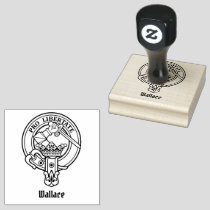 Clan Wallace Crest Rubber Stamp