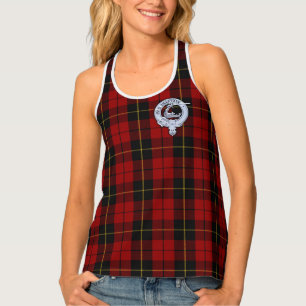 Clan Wallace Crest & Tartan Tank Top