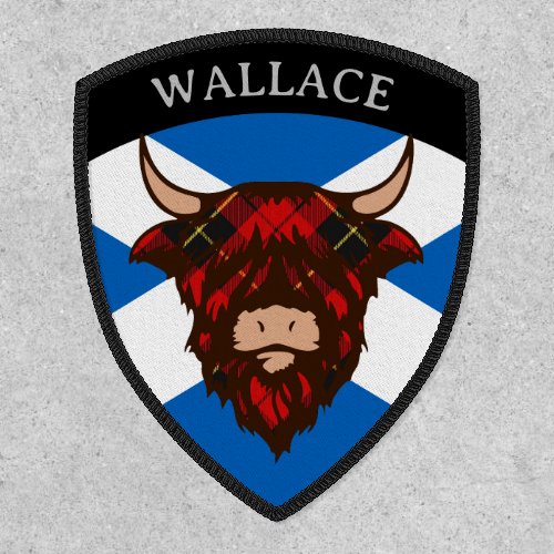 Clan Wallace EDIT Tartan Coo Patch