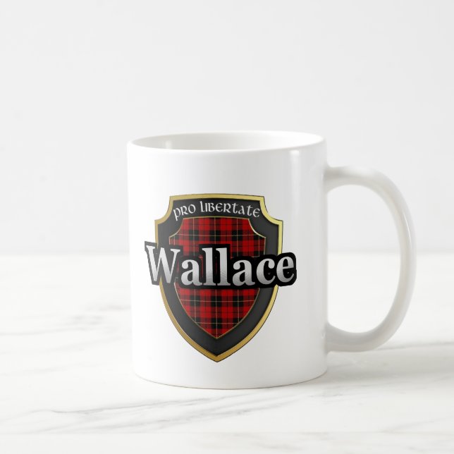 Clan Wallace Scottish Dynasty Tartan Mugs Cups (Right)