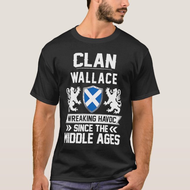 Clan WALLACE scottish family scotland mothers day  T-Shirt (Front)