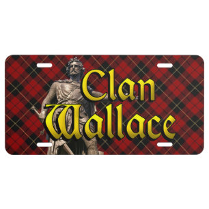 Clan Wallace Scottish Freedom License Plate