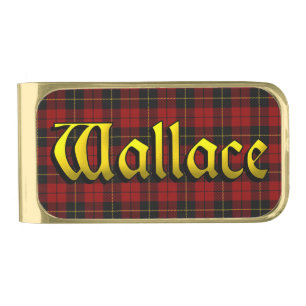 Clan Wallace Scottish Riches Gold Finish Money Clip