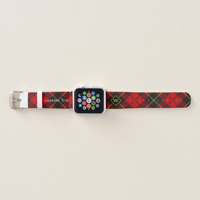 Clan Wallace Tartan Apple Watch Band (Front)