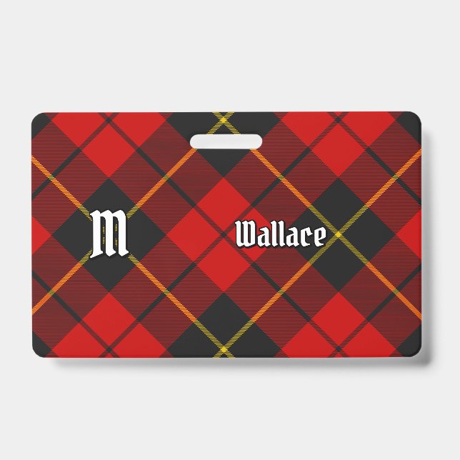 Clan Wallace Tartan Badge (Front)