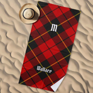 Clan Wallace Tartan Beach Towel
