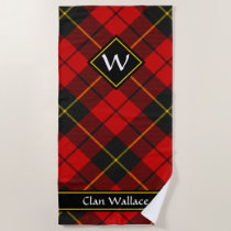 Clan Wallace Tartan Beach Towel