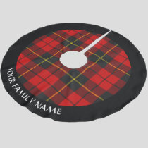 Clan Wallace Tartan Brushed Polyester Tree Skirt