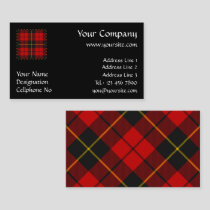Clan Wallace Tartan Business Card