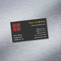Clan Wallace Tartan Business Card Magnet