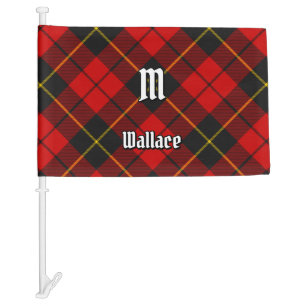 Clan Wallace Tartan Car Flag