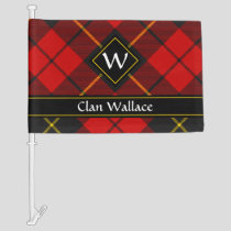 Clan Wallace Tartan Car Flag
